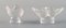 Art Glass Birds from Lalique, 1960s, Set of 3 5