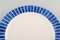 Glazed Stoneware Plates with Blue Stripes by Jackie Lynd for Duka, Set of 8 3