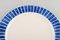 Glazed Stoneware Plates with Blue Stripes by Jackie Lynd for Duka, Set of 8, Image 3