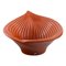 Glazed Ceramic Bowl with Dark Orange Tones, 1980s, Image 1