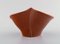 Glazed Ceramic Bowl with Dark Orange Tones, 1980s 4