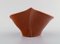 Glazed Ceramic Bowl with Dark Orange Tones, 1980s, Image 4