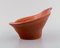 Glazed Ceramic Bowl with Dark Orange Tones, 1980s 3