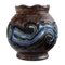 Antike Jugendstil Vase aus glasierter Keramik von Moller & Bøgely 1