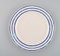 Plates in Glazed Stoneware with Blue Decoration by Jackie Lynd for Duka, Set of 6 2