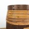 Vintage Cocked Wooden Storage Barrel with Willow Rods , Set of 2 9