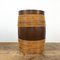 Vintage Cocked Wooden Storage Barrel with Willow Rods , Set of 2 12