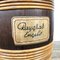 Vintage Cocked Wooden Storage Barrel with Willow Rods , Set of 2 10