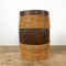 Vintage Cocked Wooden Storage Barrel with Willow Rods , Set of 2 6