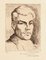 Halman Hagelstam, Portrait of Pierre Guastalla, Etching, 1926, Image 2