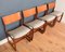 Teak Dining Table & Chairs, 1960s, Set of 5 9