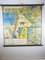 Vintage School Map by Siegfried Wascher for Ewald Beckers, 1950s, Image 1