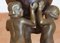 Antique Bronze and Alabaster Figural Chandelier 2