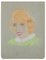 Manfredo Borsi, Portrait, Pastel, 20th Century 1