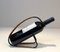 Scandinavian Black Metal & Rattan Bottle Holder, 1950s, Image 7