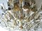 Italian Gilt Brass and Crystal Ceiling Lamp from Stilkronen, 1970s 8
