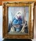 Marco vintage de madera con pintura religiosa, 1940, Imagen 1