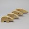 Travertine Anteater Sculptures designed by Enzo Mari for F.lli Mannelli, 1970s, Set of 4, Image 3