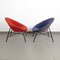 Shell-Shaped Lounge Chairs, 1960s, Set of 2 5