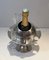 Silver Plated Champagne Bucket with Flutes Holder, France, 1970s 2