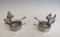 Silver Plated and Crystal Dogs Salt and Pepper Shakers from Gallia, France, 1930s 2