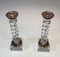 Twisted Candlesticks in Silver Plated Metal and Acrylic Glass, France, 1970s, Set of 2, Image 3