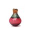 Skulpturale Vase aus geblasenem Glas und Messing von Pia Wüstenberg 10