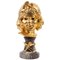 Vergoldeter Bronze Kinderkopf mit Marmorsockel 1