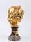 Vergoldeter Bronze Kinderkopf mit Marmorsockel 2