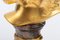 Vergoldeter Bronze Kinderkopf mit Marmorsockel 6