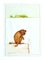 Leone Guida, La scimmia, inchiostro e acquarello, 1971, Immagine 1