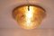 Vintage Brass and Glass Flush Mount from Cosack 5