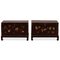 Commodes Antiques Florales sur Pieds, Set de 2 3