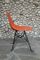 Orangefarbener Eiffel Gestell Stuhl von Charles & Ray Eames für Herman Miller 2