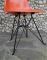 Orangefarbener Eiffel Gestell Stuhl von Charles & Ray Eames für Herman Miller 8