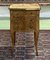 Louis XV Palisander Nachttisch mit Intarsien & Marmorplatte 1