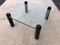 Glass and Lacquered Wood Coffee Tables from Ligne Roset, 1980s, Set of 2, Image 3