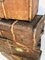 Antique Decorative Wood and Canvas Trunks, 1920s, Set of 6 9