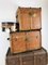 Antiker dekorativer Schrank aus Holz & Leinen, 1920er, 6er Set 12