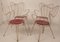 Spanish White and Red Garden Chairs, 1950s, Set of 4, Image 7