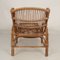 Chaise longue Mid-Century in bambù e vimini, Immagine 7