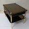 Smoked Mirrored and Brass Bedside Tables from Huwa Spiegel, 1960s, Set of 2, Image 3