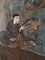 Edo Period Japanese Embroidered Silk Tapestry Depicting Immortals 6