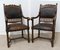 Louis XIII Style Armchairs, Late 19th Century, Set of 2 2