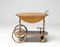 Italian Walnut Bar Cart 2