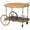 Italian Walnut Bar Cart 1