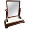 Large Antique Victorian Dressing Swing Mirror in Mahogany and Marble 1