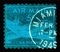 Stamp Collection, 1949 Miami Skymaster - Blue Conceptual Color Photography 2017 1