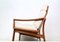 Mid-Century Teak High Back Lounge Chair by Grete Jalk for Glostrup, 1960s 9