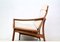 Mid-Century Teak High Back Lounge Chair by Grete Jalk for Glostrup, 1960s, Image 9